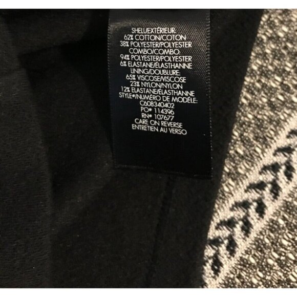 Alice + Olivia Daysi Layered Woven Aztec Black/Cream Print Mini Skirt - Size 6 - Picture 8 of 9